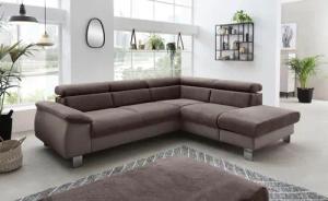 COTTA Ecksofa Komaris L-Form mit Kopfteilverstellung,