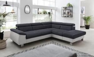 COTTA Ecksofa Komaris L-Form mit Kopfteilverstellung,