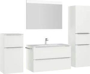 nobilia® Badmöbel-Set Levere, (4-St., vormontiert, mit