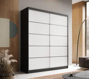 MOEBLO Schiebetürenschrank SIENNA 180 (6 Fächer