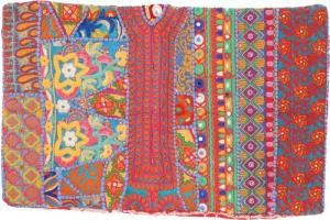 Guru-Shop Kissenbezüge Patchwork Kissenhülle 60x40 cm,