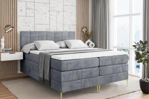 ALTDECOR Boxspringbett MOETI-F KING (Multipocket-Matratze H4,