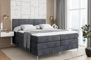 ALTDECOR Boxspringbett MOETI-F KING (Multipocket-Matratze H4,
