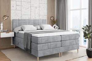 ALTDECOR Boxspringbett MOETI-F KING (Multipocket-Matratze H4,