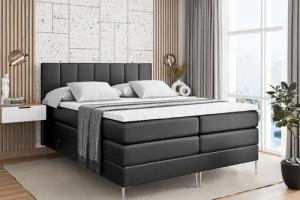 ALTDECOR Boxspringbett MOETI-F KING (Multipocket-Matratze H4,
