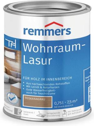 Remmers Holzschutzlasur Wohnraum-Lasur antikgrau 0,75 Liter