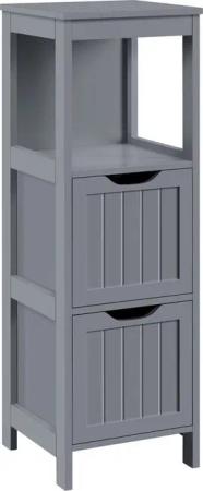 Yaheetech Badkommode Badschrank Eckkommode, mit abnehmbaren