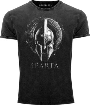 Neverless Print-Shirt Herren Vintage Shirt Aufdruck