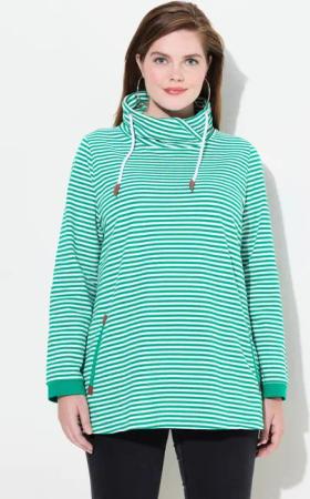 Ulla Popken Sweatshirt Sweatshirt Ringel Classic