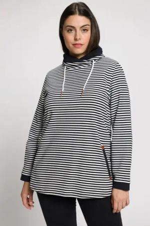 Ulla Popken Sweatshirt Sweatshirt Ringel Classic