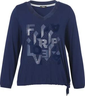 FRAPP Longshirt (1-tlg) mit geschmücktem Front-Motiv