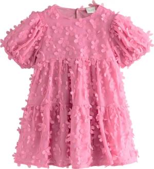 Next Blusenkleid Kurzärmeliges Kleid mit 3D-Blumendetails