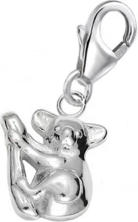 Goldene Hufeisen Charm-Einhänger Koala auf Ast