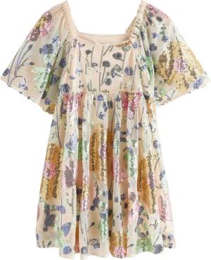 Next Sommerkleid Kleid mit Flügelärmeln und