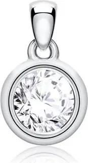 Diamantanhänger für Damen aus 585er Weißgold