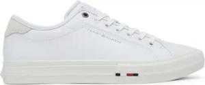 Tommy Hilfiger Sneakers aus Stoff Th Hi Vulc Street Stitch FM0FM05645 Weiß