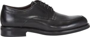 Digel Derby-Schuhe mit genarbter Leder-Partie