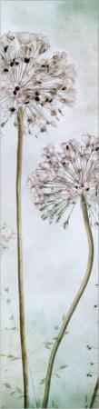 Bilderdepot24 Schiebegardine modern Flächenvorhang blickdicht Lauchblüten