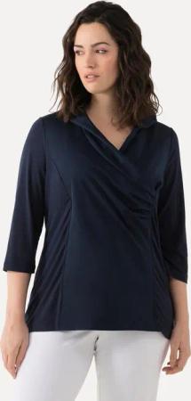 Ulla Popken T-Shirt Shirt Taft-Kragen Classic