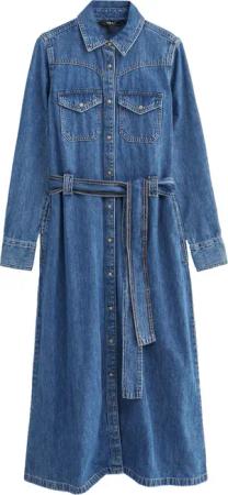 Next Jeanskleid Western-Jeanskleid aus 100 % Baumwolle