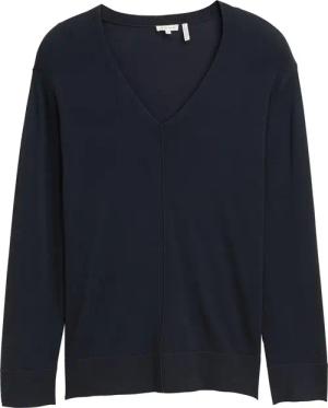 TOM TAILOR Damen Plus Size - Loose Fit Strickpullover, blau, Uni, Gr. 48