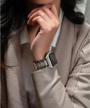 Guess Uhr - Watch Straps Gx Apple Band - Gr. unisize - in Silber - für Damen