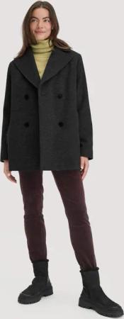 hessnatur Damen Stiefelette aus chromfrei gegerbtem Nubuk-Leder - schwarz - Größe 41