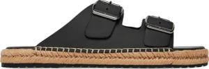 Tommy Hilfiger Espadrilles Flex Jutte Hilfiger Lth Sandal FM0FM05646 Schwarz