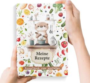 TOBJA Notizbuch Rezeptbuch zum selberschreiben DIN
