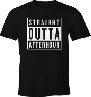 MoonWorks Print-Shirt Herren T-Shirt Spruch Straight
