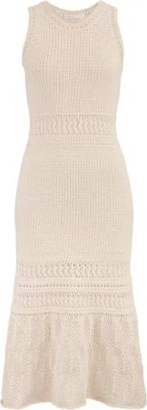Hessnatur Strickkleid Crochet Slim aus reiner