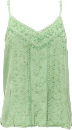 Guru-Shop T-Shirt Besticktes Top Boho chic,