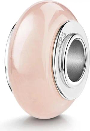 Materia Bead Naturstein Edelstein Rosenquarz Rosa