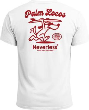 Neverless Print-Shirt Herren T-Shirt Backprint Surfing