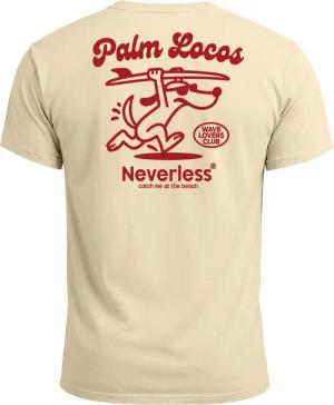 Neverless Print-Shirt Herren T-Shirt Backprint Surfing