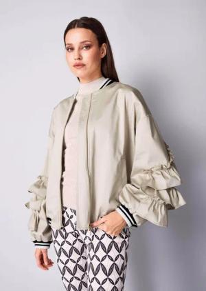 Alba Moda Kurzblazer Blouson mit Rüschen