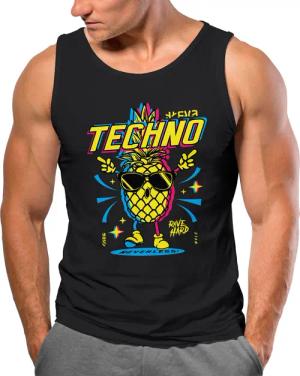 Neverless Tanktop Herren Tank-Top Techno Tanzen