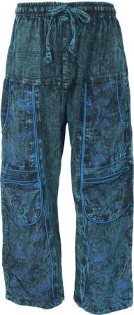 Guru-Shop Relaxhose Yogahose, Unisex Baumwoll-Goa-Hose mit