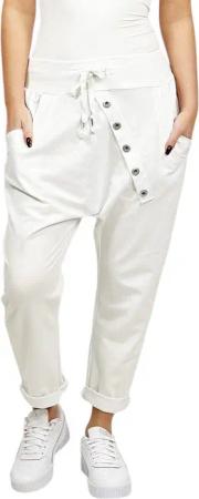 Mississhop Boyfriend-Hose Damen Baumwollhose Hose Sweatpants