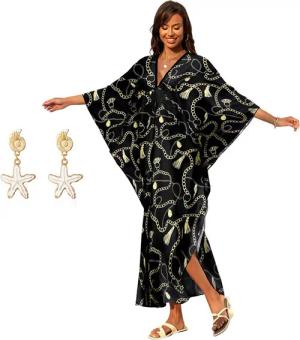 RWEUOQ Strandkleid Kaftan Kleid Strandkleid Lang