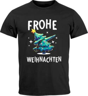 MoonWorks Print-Shirt Herren T-Shirt Frohe Weihnachten