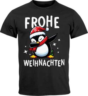 MoonWorks Print-Shirt Herren T-Shirt Frohe Weihnachten