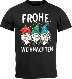 MoonWorks Print-Shirt Herren T-Shirt Frohe Weihnachten