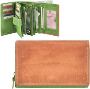 Mika Geldbörse "Color" Leder, Damenbörse, bunt,