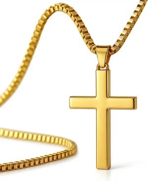 UNIQAL.de Kreuzkette UNIQAL Kreuz Halskette mit