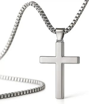 UNIQAL.de Kreuzkette UNIQAL Kreuz Halskette mit