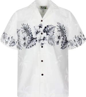 KY's Hawaiihemd Hibiscus Brustdruck Original Hawaiihemd