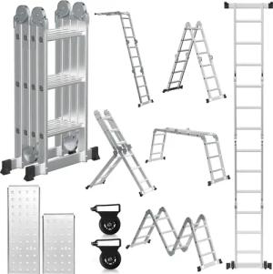 Clanmacy Vielzweckleiter Multifunktionsleiter Mehrzweckleiter 3.6m –