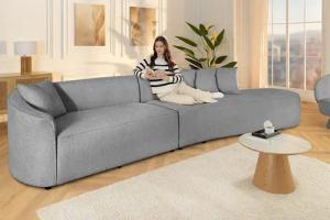 riess-ambiente Big-Sofa ATELIER L 330cm grau