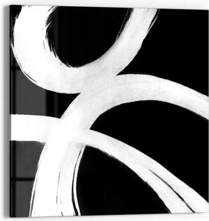 DEQORI Glasbild 'Schwarze Eleganz', 'Schwarze Eleganz',
